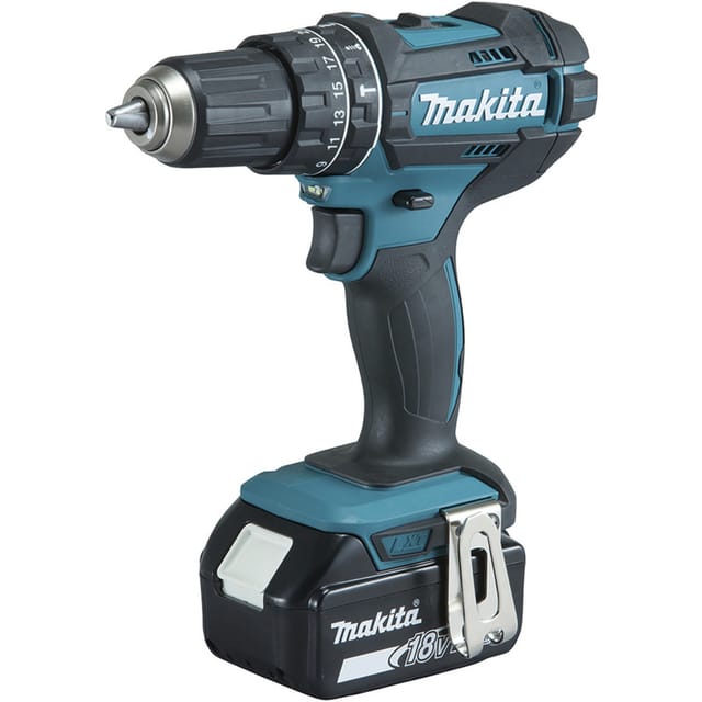 Makita Dhp 482 Rfwj Akku Schlagbohrschrauber 18v 62nm + 2x Akku 3,0ah + Makpac