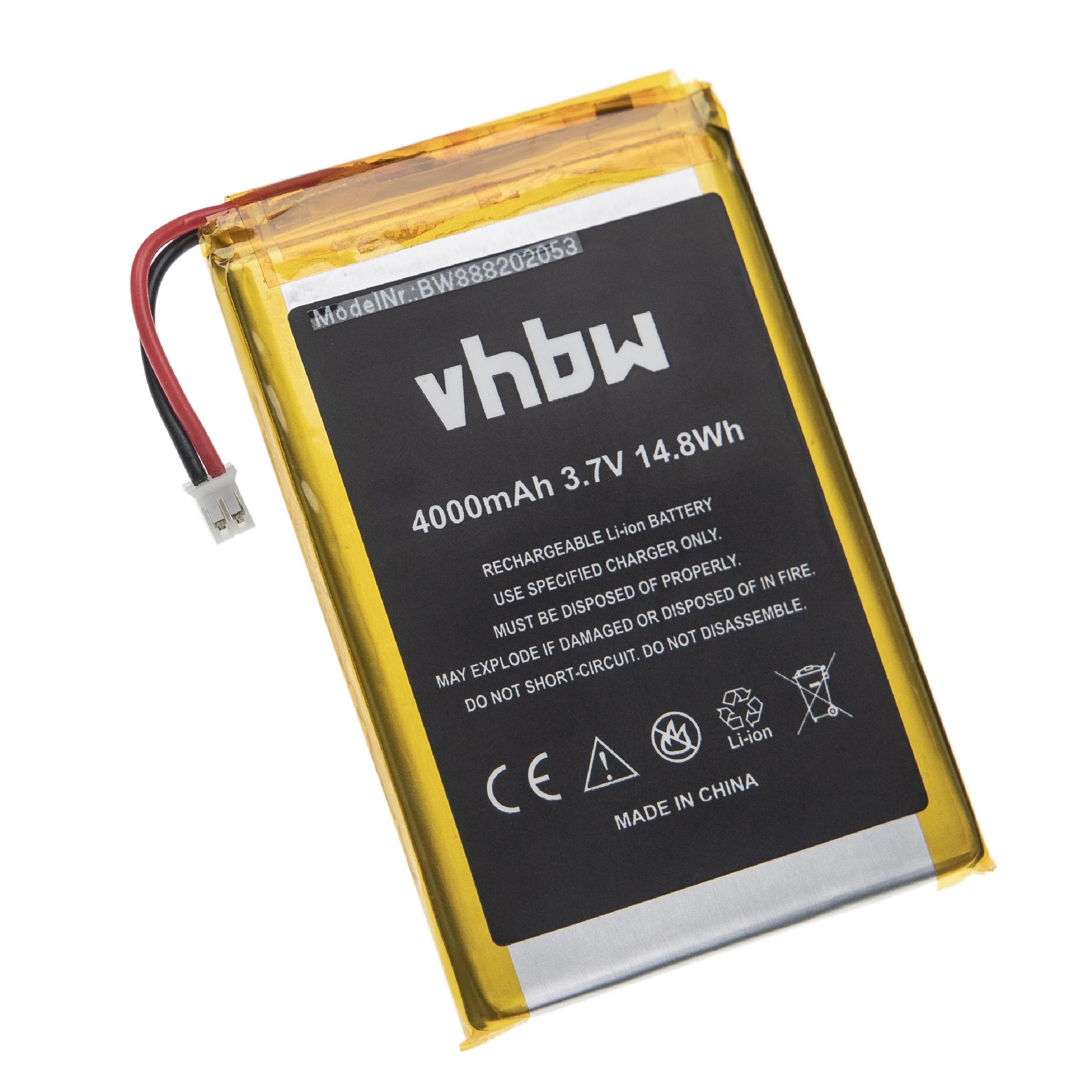 Vhbw - 1x Akku Ersatz Für Technaxx Te4630, 4630 Für Türsprechanlage, Video-türklingel (4000 Mah, 3,7 V, Li-ion)