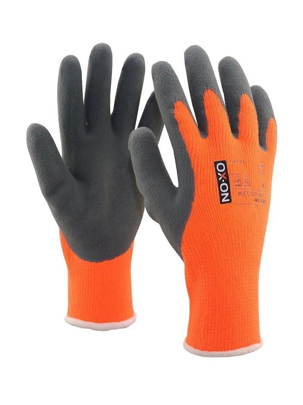 OX-ON Comfort 3304 Winterhandschuh schwarz/orange - Gr. 10