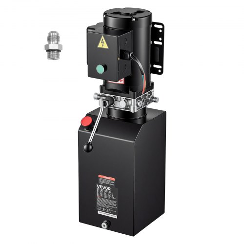 VEVOR Elektrische Hydraulikpumpe für Kippanhänger 220-240 V AC 2,2 kW 15 L Einfachwirkend, Max. Ansprechdruck 22 MPa, Fördermenge 6,3 L/min, Hydraulikaggregat für Autohebebühnen (Vertikale Montage)