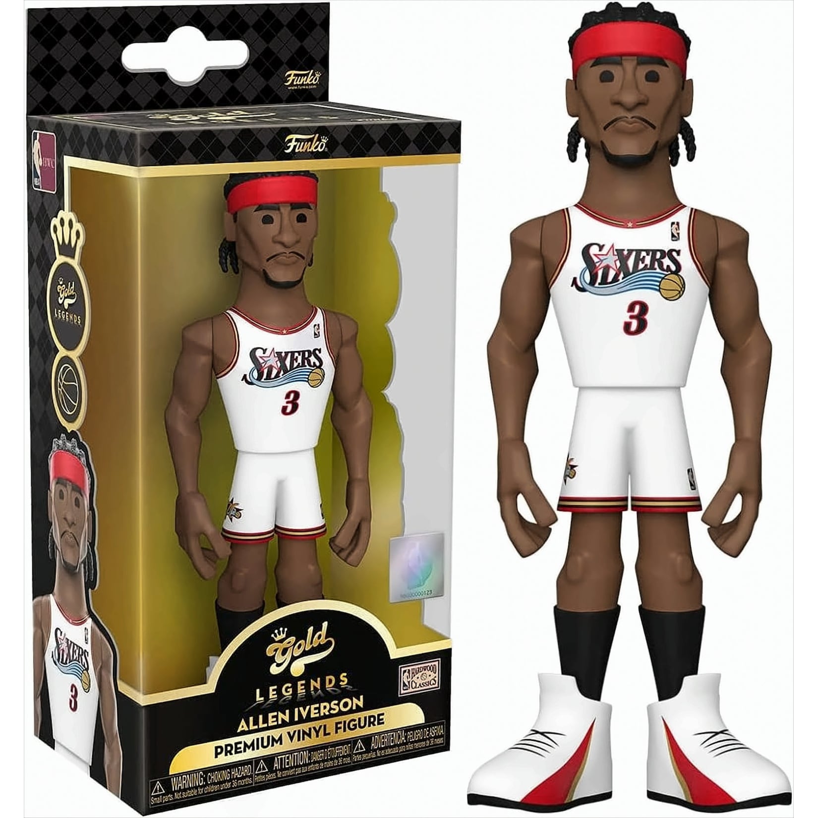 Funko Gold Vinyl NBA - Allen IversonFigur 13 cm