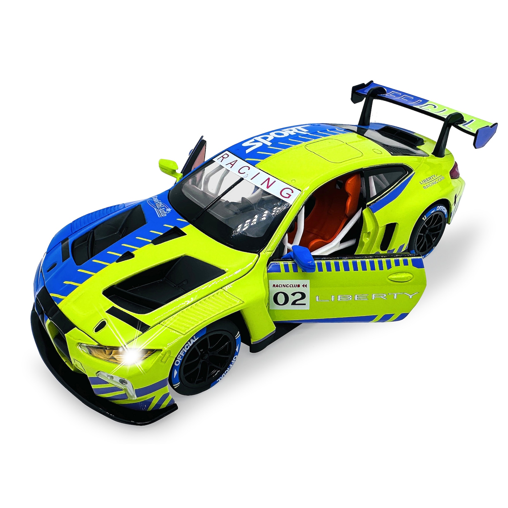 JAMARA BMW M4 GT3 Diecast 1:24 grün inkl. Knopfzellen