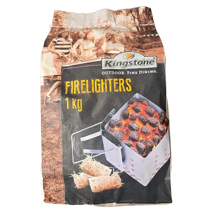 Kingstone Anzündwolle (Holz, 1 kg, Geeignet für: Grills)