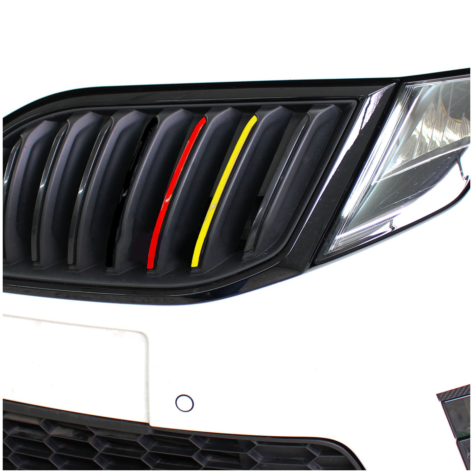 Autoaufkleber Kühlergrill Stripe Set Autos Nierenaufkleber Deutschland K005 Bild 2