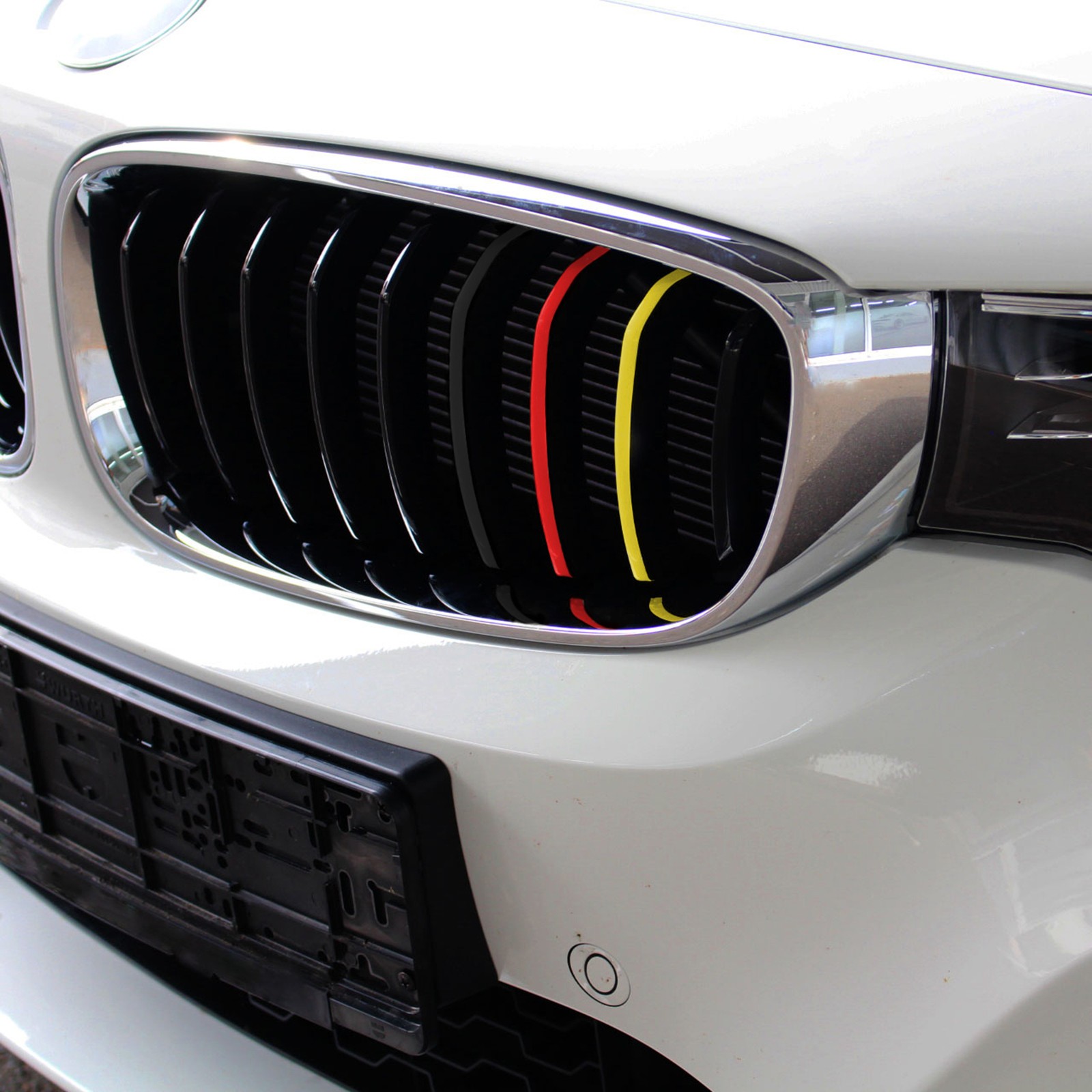 Autoaufkleber Kühlergrill Stripe Set Autos Nierenaufkleber Deutschland K005 Bild 3