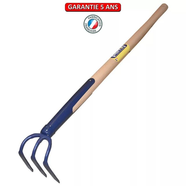 Rosenhaken 3 Zinken Gerader Griff 0,90 M Outils Perrin
