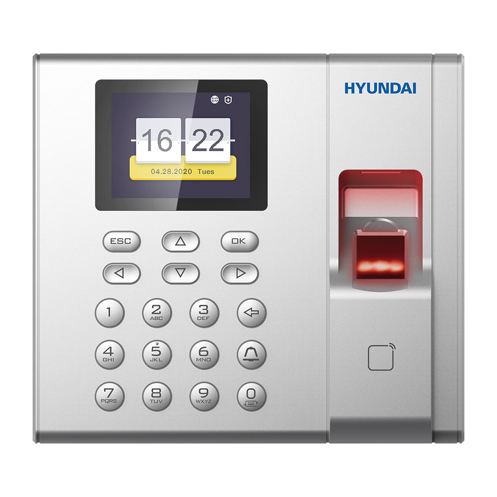 Hyundai HYU-729 Zutrittskontroll und Anwesenheitsterminal mit biometrischer Fingerabdruckerkennung