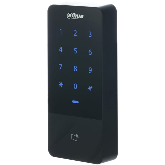Dahua ASI1201E-V1 Standalone RFID Leser mit Tastatur, Kartenlesegerät für Stand-Alone Betrieb ohne Controller