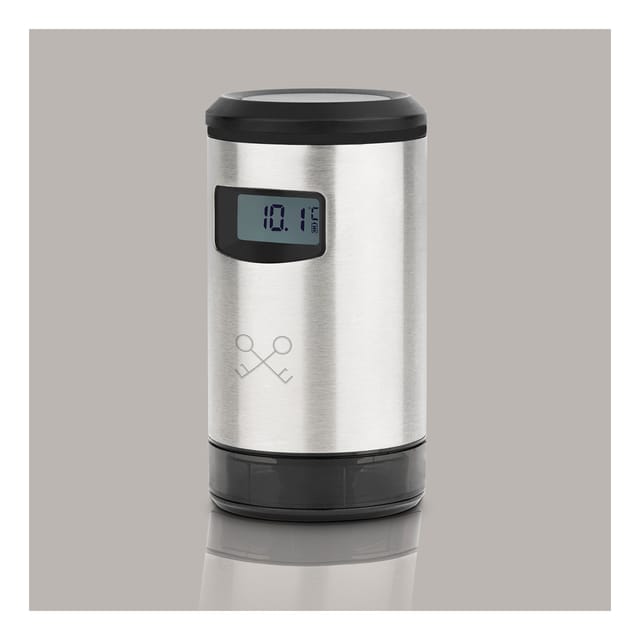 Les Petits Champs Automatische Weinpumpe WOM820 / Weinkonservierung / Druckerkennung / LCD Anzeige / BPA-frei / Edelstahl / USB-Kabel