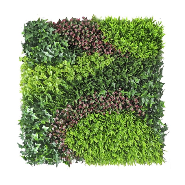 Dekoratives Paneel Mit Synthetischem Laub Und Zickzackmuster Costa - 1x1m - Grün Nortene
