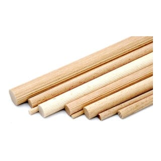 facett Langholzdübel 10 x 40 mm Buche geriffelt