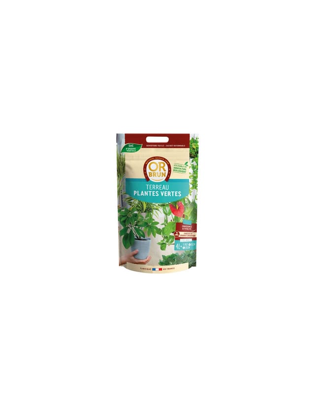 Pflanzenerde Grünpflanzen 4l - Gold Braun
