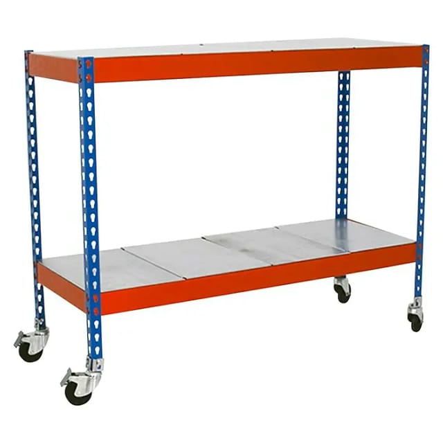 Simonrack Moderne Regal Blau Orange 2 Ebenen Metall