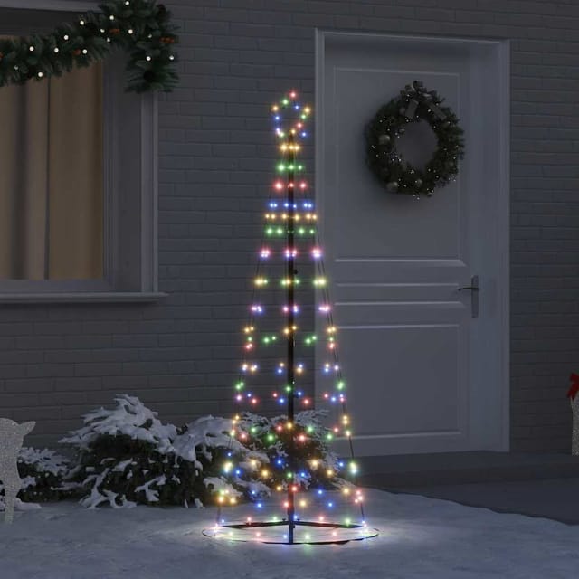 Led-weihnachtsbaum Ekenas 250 Cm 390 Leds Mehrfarbig Stahl Vidaxl