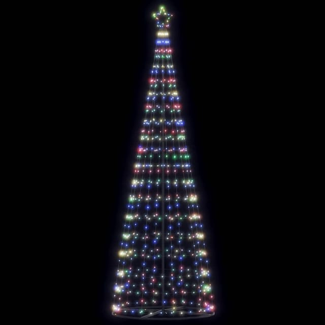 Weihnachtsbaum Kegelform 550 Leds Mehrfarbig 304 Cm Vidaxl632361