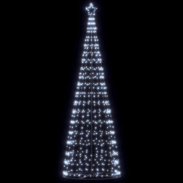 Weihnachtsbaum Kegelform 550 Leds Kaltweiß 304 Cm Vidaxl776006