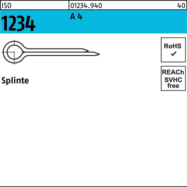 Splinte Iso 1234 1,6 X 12 A 4