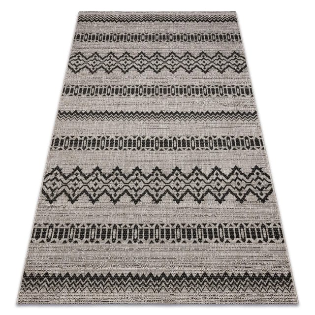 Rugsx - Teppich Sizal Floorlux 20510 Silbern / Schwarz Grey 60x110 Cm