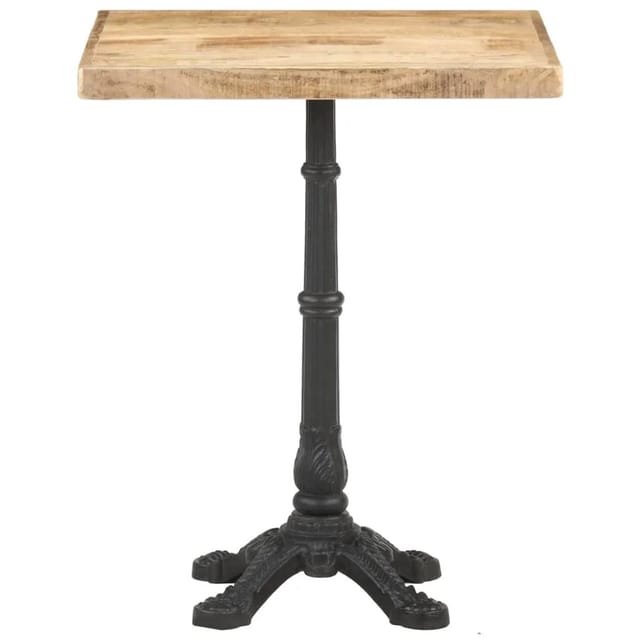 Bistrotisch 60x60x77 Cm Raues Mangoholz - Vidaxl