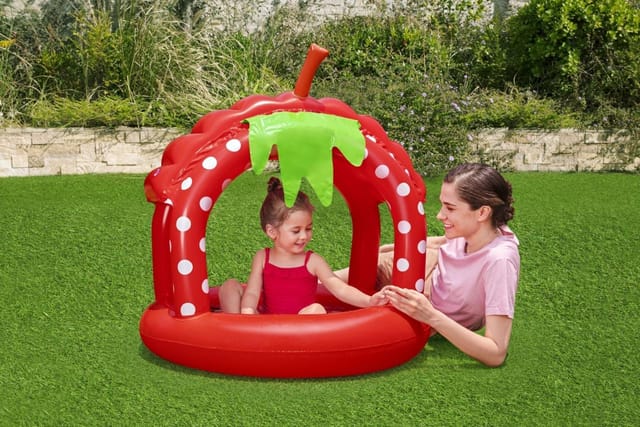 Bestway - Planschbecken Erdbeere Mit Dach Ø 91 X 91 Cm Planschbecken