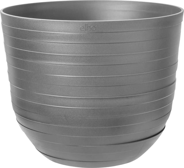 Elho - Pflanztopf Fuente Rings Ø 37,9 X 31,3 Cm Onyx Schwarz Blumentöpfe & Übertöpfe