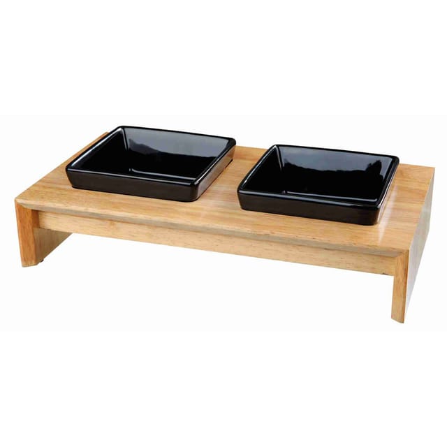 Schüssel-set, Keramik/holz 0,4l/13 Cm