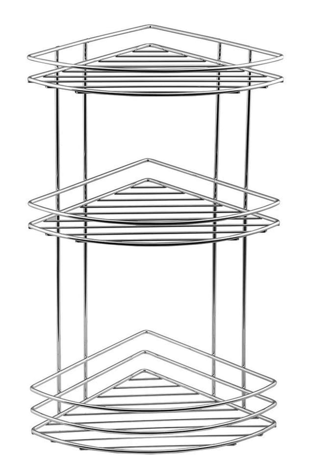 Aqualine - Chrom Line - Eck-ablage, 3-fach, Verchromt 37015