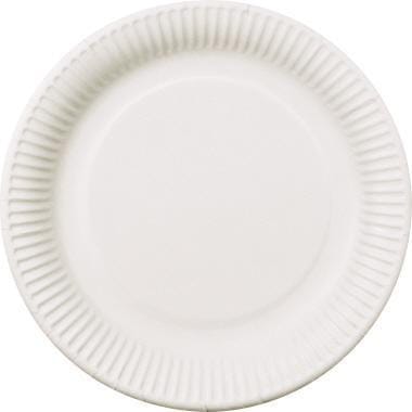 Speiseteller Pure Einweg 23cm Weiß 100 St./pack.