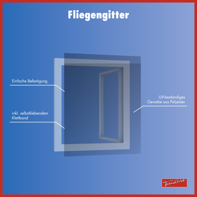 Trendline - Insektenschutz-gitter 130x150cm Anthrazit Waschbar Uv-beständig