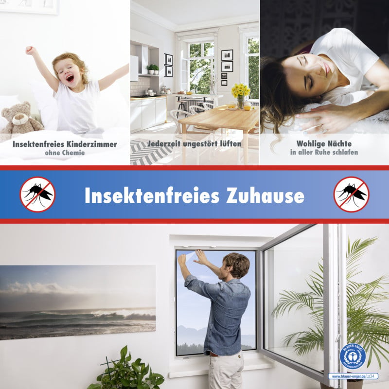 Trendline - Insektenschutz-gitter 130x150cm Anthrazit Waschbar Uv-beständig Bild 2