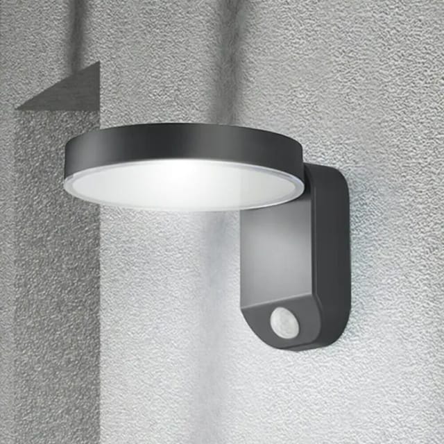 Trio - Led Solar Wandleuchte Außenleuchte Posadas Mit Bewegungsmelder In Anthrazit