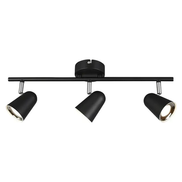 Led Deckenstrahler Toulouse Schwarz 3-flammig, Breite 48cm