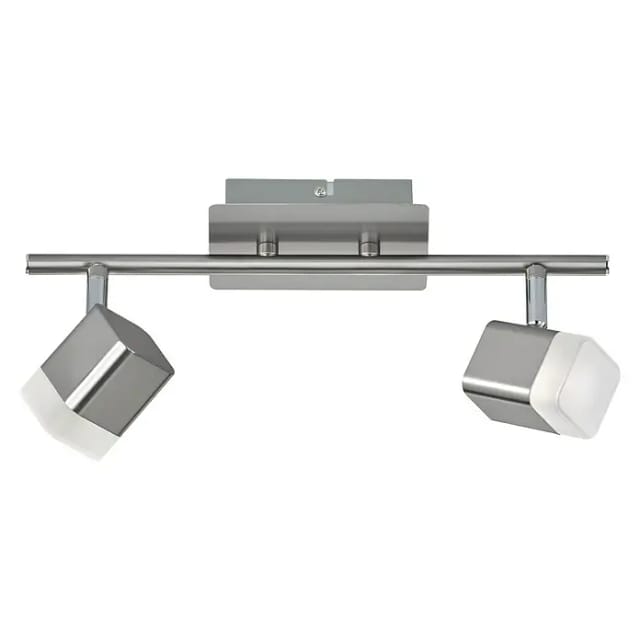 Reality Leuchten 2er Led Balken Roubaix Weiß, Nickel Leuchten