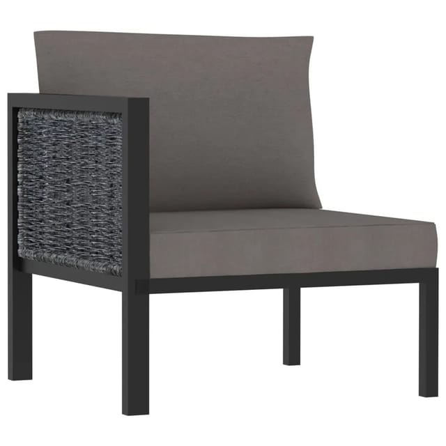 Sofa-eckelement Mit Rechter Armlehne Poly Rattan Anthrazit Vidaxl