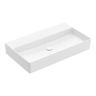 Villeroy & Boch Memento 2.0 Wandwaschbecken, Ohne Hahnloch, Ohne