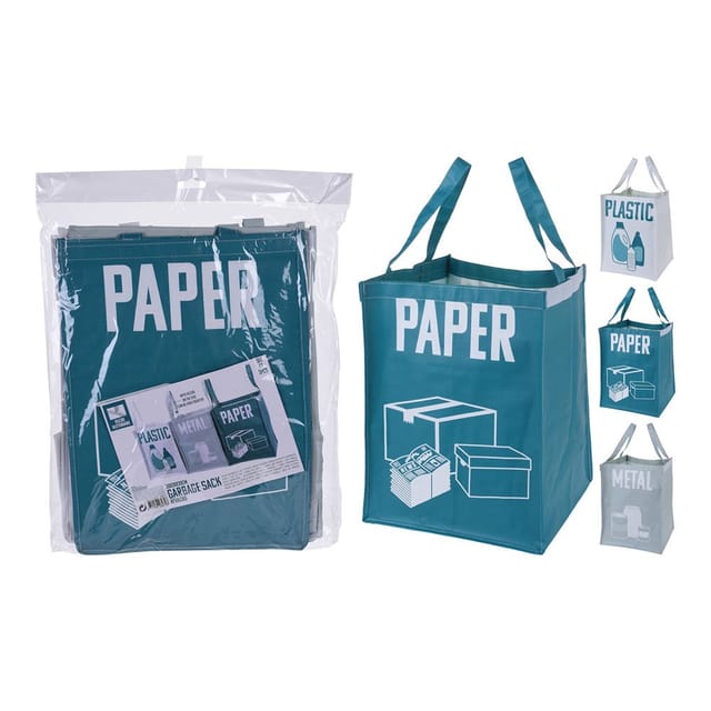 Set Mit 3 Speziellen Wiederverwendbaren Camping-müllbeuteln Mit Den Maßen 30 X 30 X 39 Cm