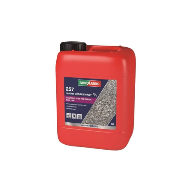 Oberflächen Desaktivierungsmittel 257 Lanko Désactivant Fin - Für Beton Von 1 Bis 3mm - 25m² - 5 L