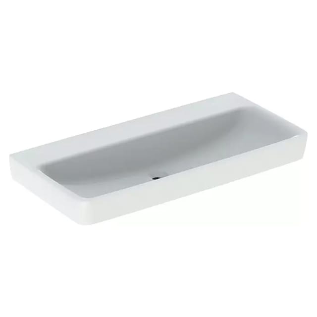Keramag - Geberit Renova Plan, Waschtisch, 100x48 Cm, Ohne Hahnloch, Ohne
