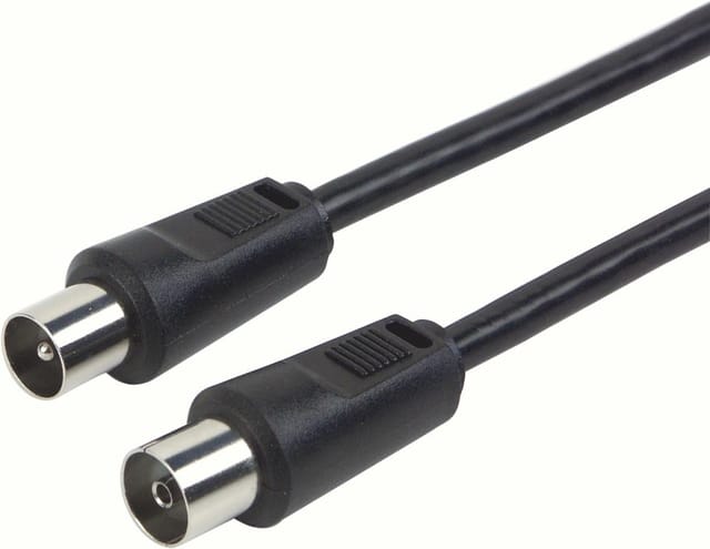 Schwaiger Gmbh - Schwaiger Antennen Anschlusskabel Kvk215 053 (75db) Schwarz, 1,5m, 1x Iec Stecker / 1x Iec Buchse Antennen & Koaxkabel