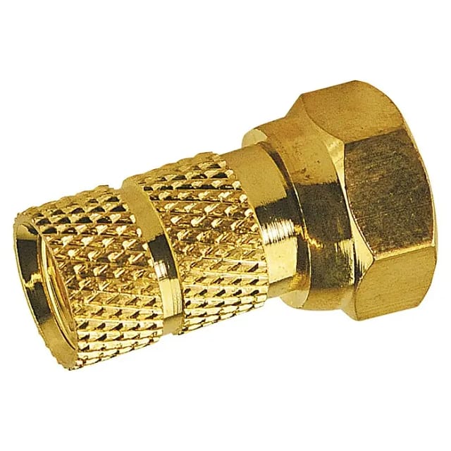 Schwaiger Gmbh - Schwaiger F Stecker Gofst6501 537 Vergoldet 1x F Aufdrehstecker Für Kabel Mit 6,5mm Durchmesser F-stecker