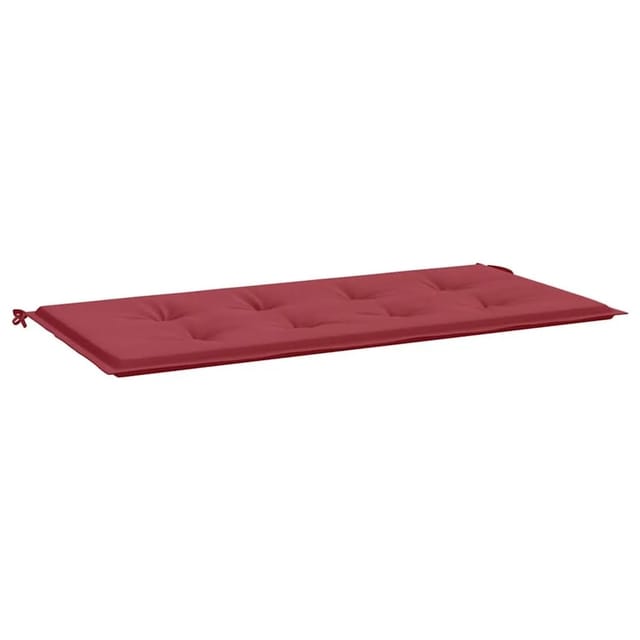 Gartenbank-auflage Weinrot 120x50x4 Cm Oxford-gewebe Vidaxl