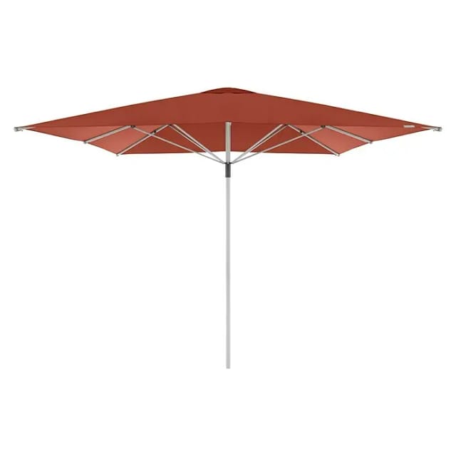 Sonnenschirm/ Großschirm 'telestar' 400 X 400 Cm, Terracotta, Ohne Volant, Bezug Aus 100% Polyester, Gestell Aus Aluminium, 25 Kg - Doppler