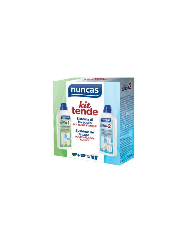 Waschset Für Weiße Vorhänge Und Gardinen, 2-in-1 - Nuncas