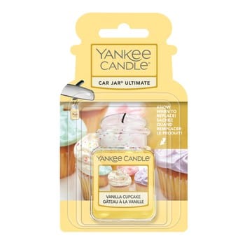 Yankee Candle Car Jar® Ultimate Vanilla Cupcake – Auto-lufterfrischer, Vanille-cupcake-duft