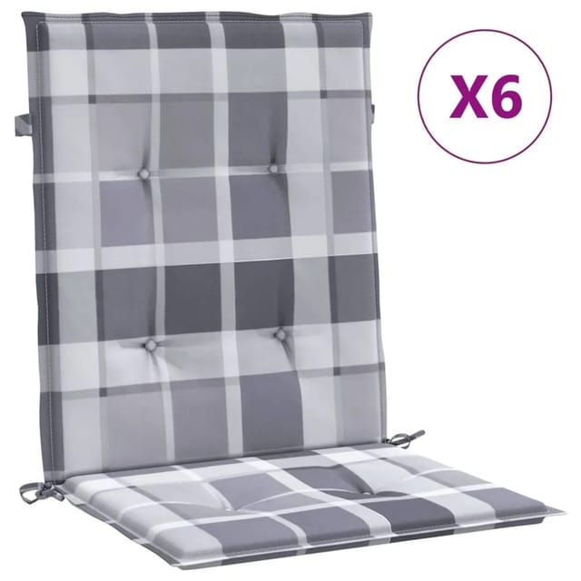 Vidaxl - Gartenstuhlauflagen Für Niedriglehner 6 Stk. 100x50x3 Cm