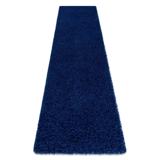 Rugsx - Teppich, Läufer Soffi Shaggy 5cm Dunkelblau - In Die Küche, Halle, Korridor Blue 80x300 Cm