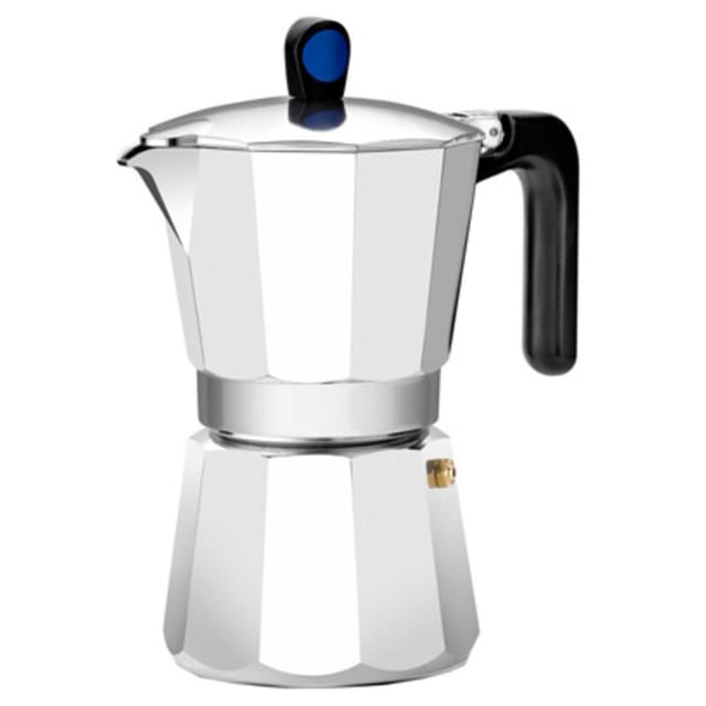Bra - Silberner Induktions-express-kaffeebereiter Aus Aluminium, 9 T. 860009 Monix