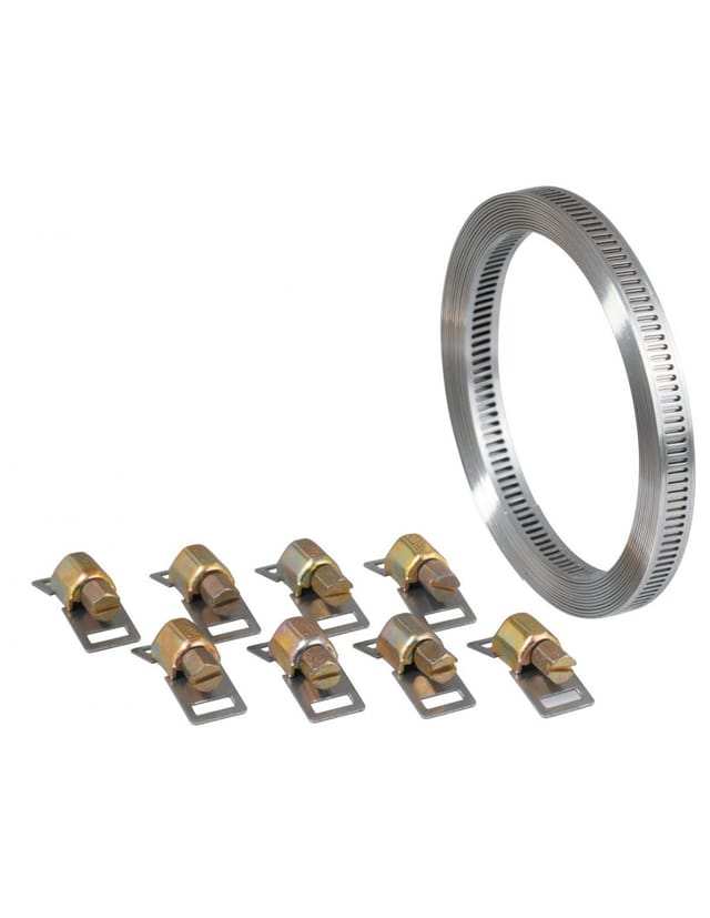 Endlosband-kette + 8 Köpfe W2 Edelstahl / Verzinkter Stahl - 3 M - 8 Mm - Kap Verde