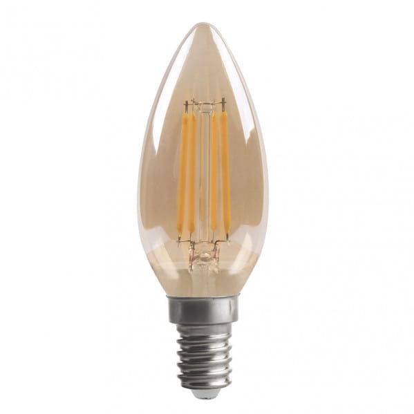 Kerze Glühbirne 10x3,5d 4w 380lm E14 Amber 2700k - Fabrilamp