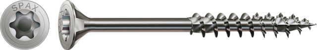 Spax Edelstahlschraube, 8 X 180 Mm, 50 Stück, Teilgewinde, Senkkopf, T-star Plus T40, 4cut - 0197000801805